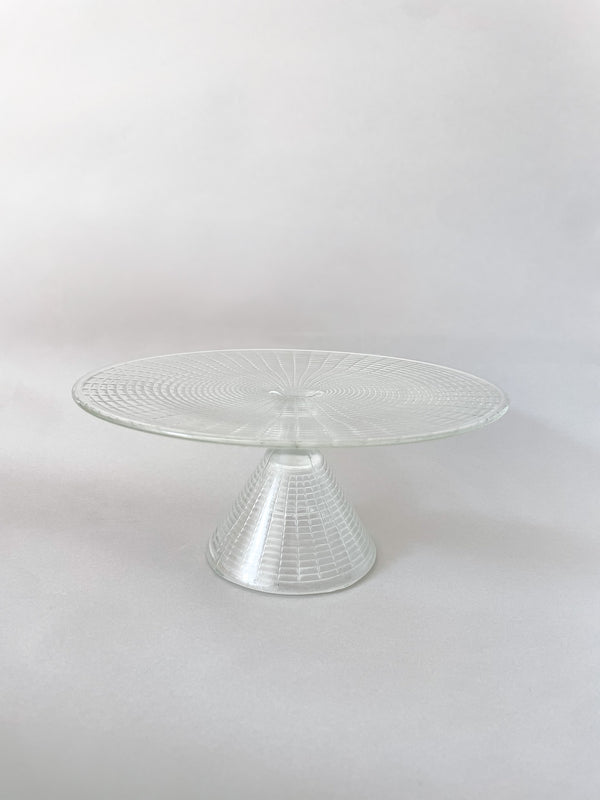 Szklana patera na stopie no.9