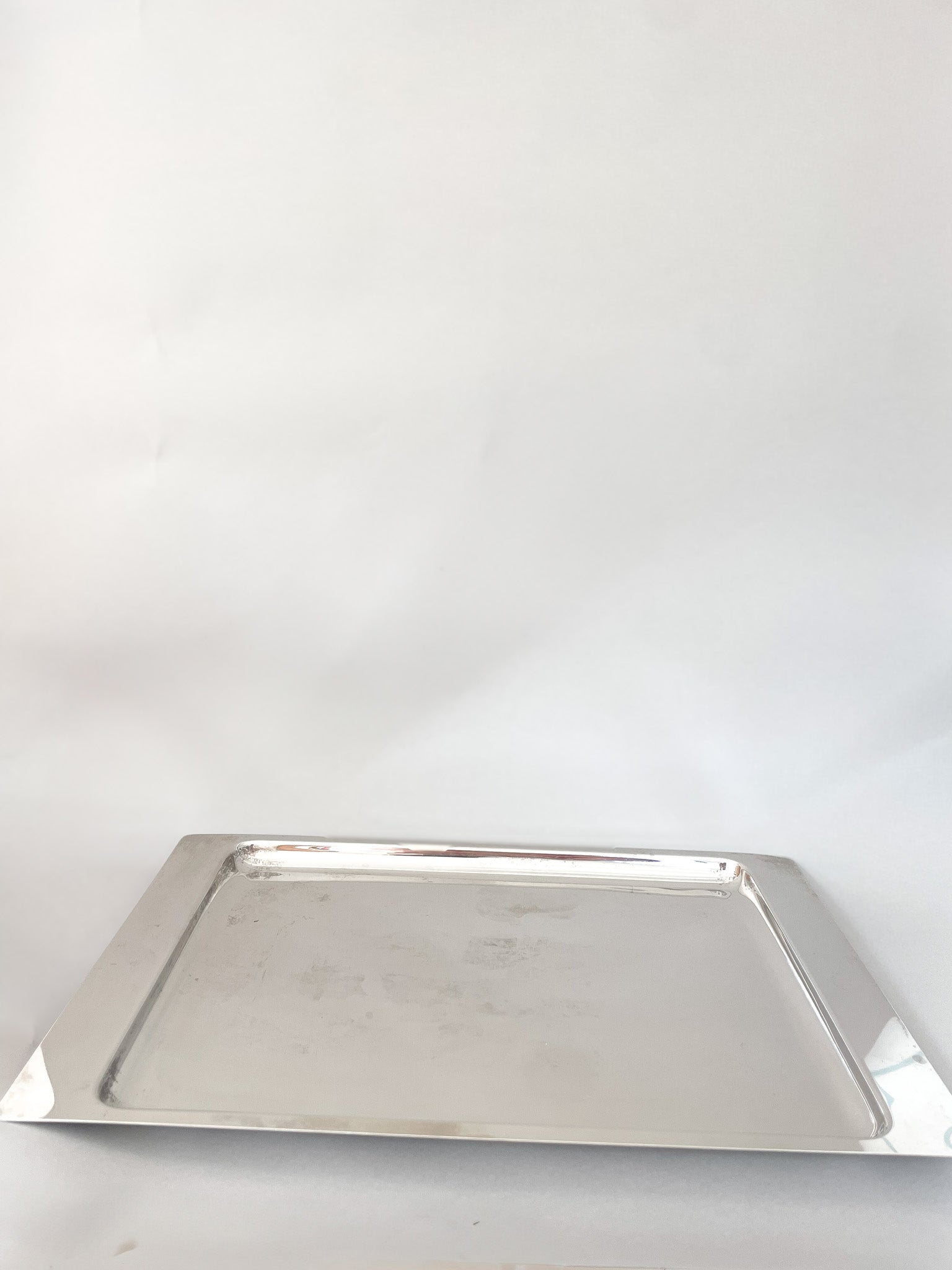 Prosta posrebrzana taca no.8